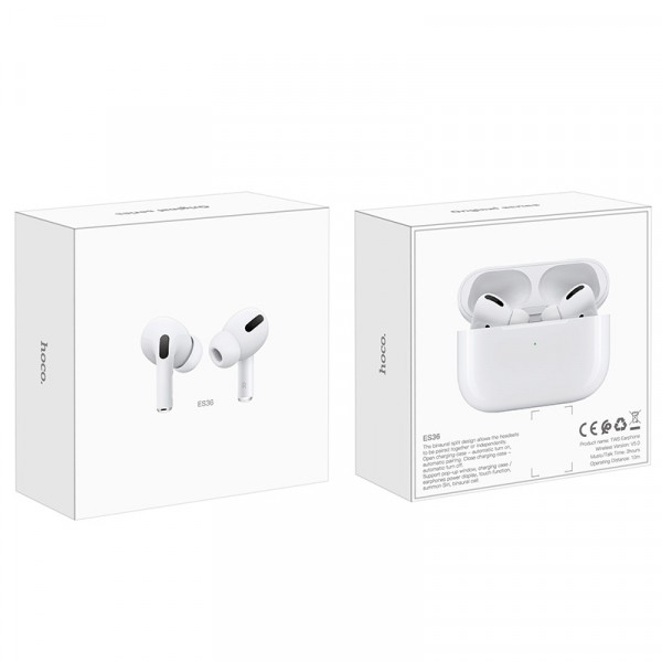 Навушники HOCO EW04 Plus True wireless BT-headset TWS White-0