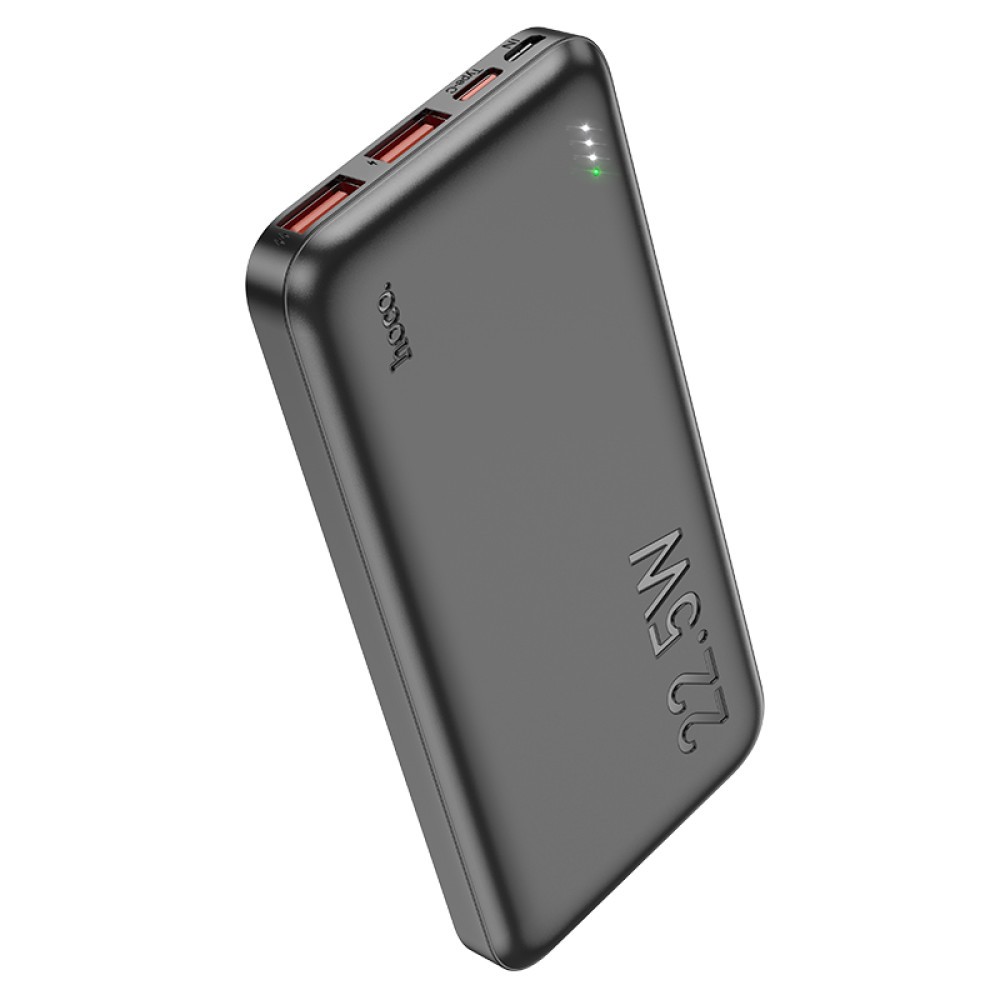 Power Bank Hoco J101 Astute 10000mAh PD20W+QC3.0 22.5W 2USB/Micro/Type-C (Чорний)-1