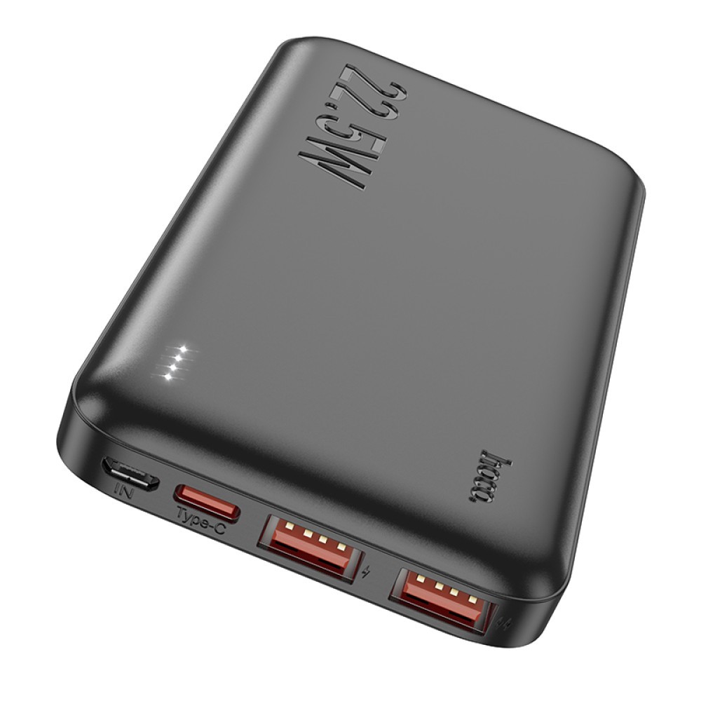 Power Bank Hoco J101 Astute 10000mAh PD20W+QC3.0 22.5W 2USB/Micro/Type-C (Чорний)-3