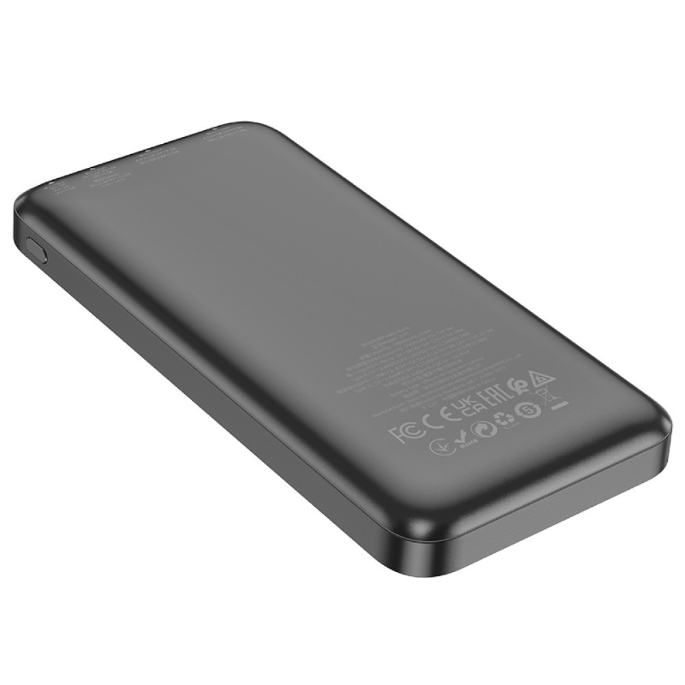 Power Bank Hoco J101 Astute 10000mAh PD20W+QC3.0 22.5W 2USB/Micro/Type-C (Чорний)-2