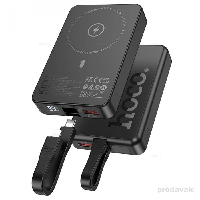 Рower Bank Hoco Q24 Elegant MagSafe 10000mAh 22.5W Black-2