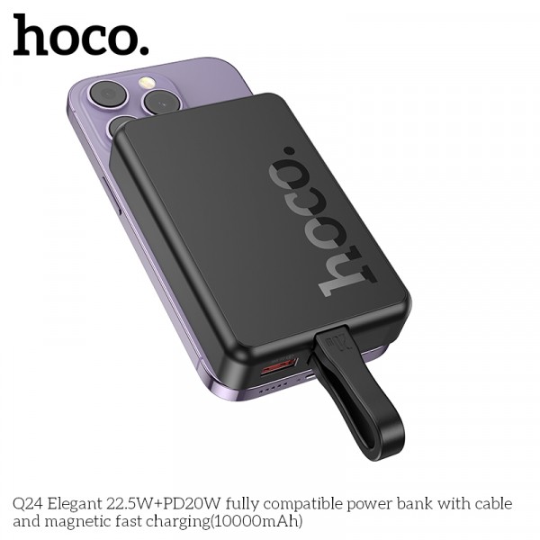 Рower Bank Hoco Q24 Elegant MagSafe 10000mAh 22.5W Black-1