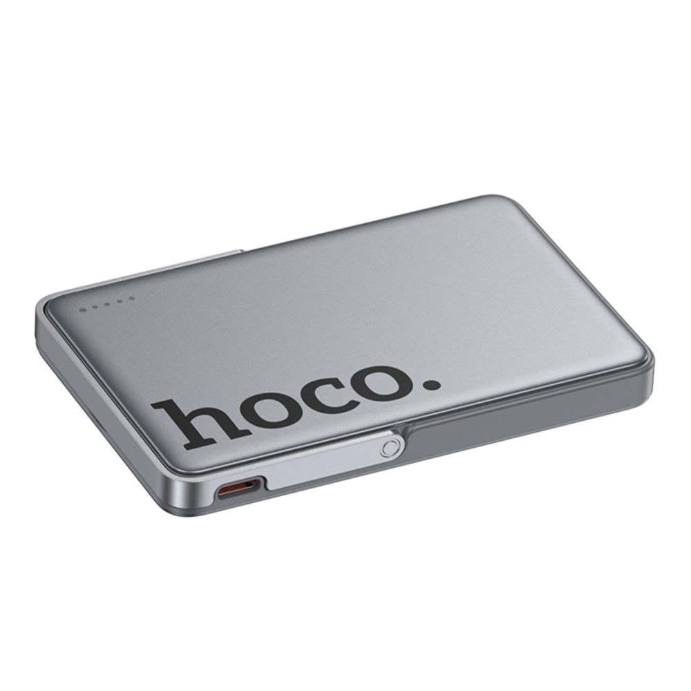 Power Bank Hoco Q36 Sunlight PD20W magnetic suction+holder 5000mAh (Сірий)-4