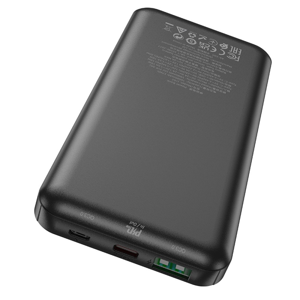 Power Bank Hoco J102 Cool figure  PD20W+QC3.0 10.000mAh Black-2