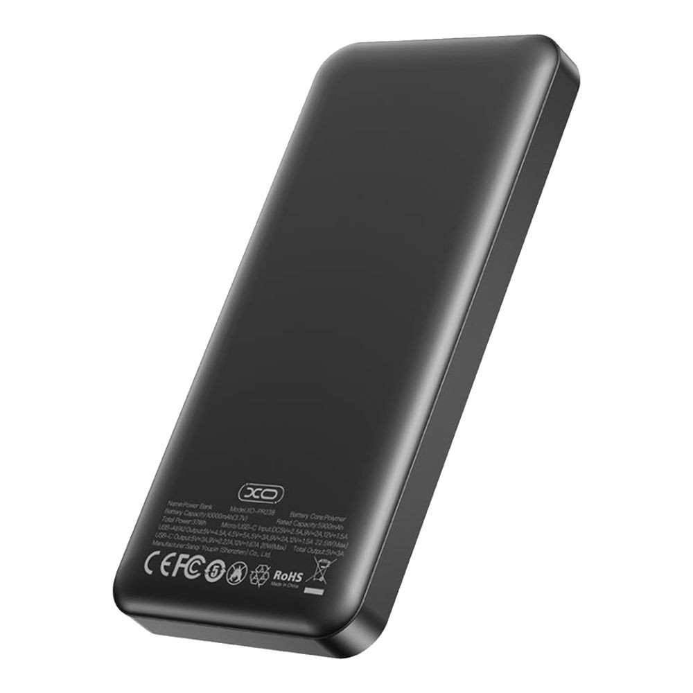 Power Bank XO PR238 USB-C 20W/USB-A 22.5W 10000 mAh (Чорний)-2
