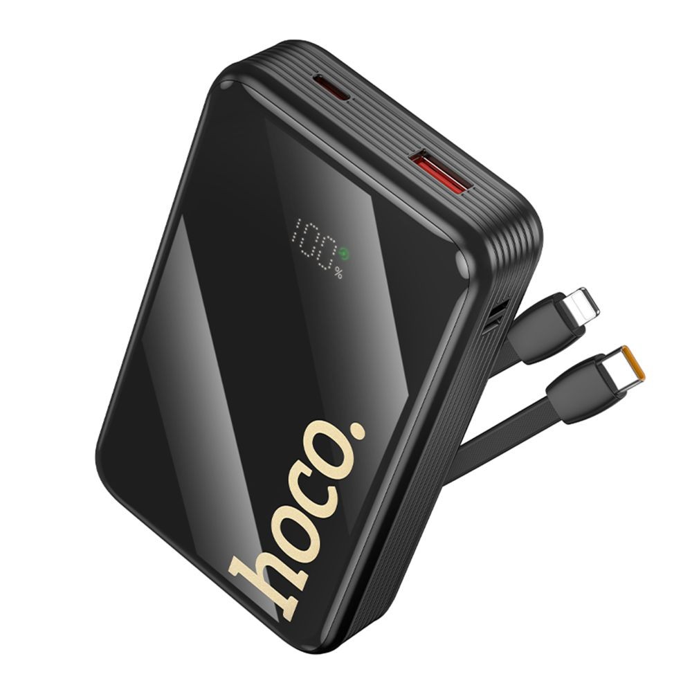 Power Bank Hoco Q37A Graceful 22.5W+PD20W with two cables 20000mAh (Чорний)-4