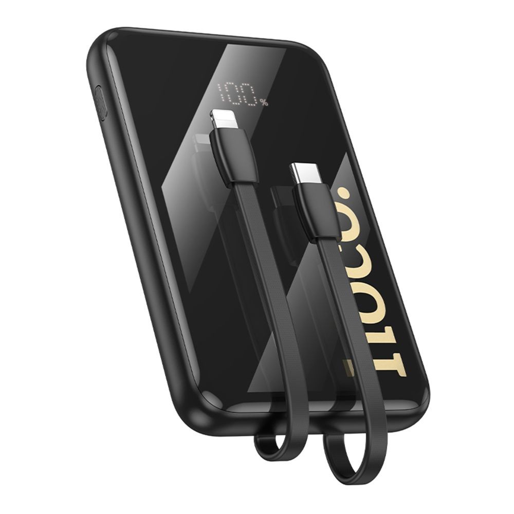 Power Bank Hoco Q37 Graceful 22.5W+PD20W with two cables 10000mAh (Чорний)-1