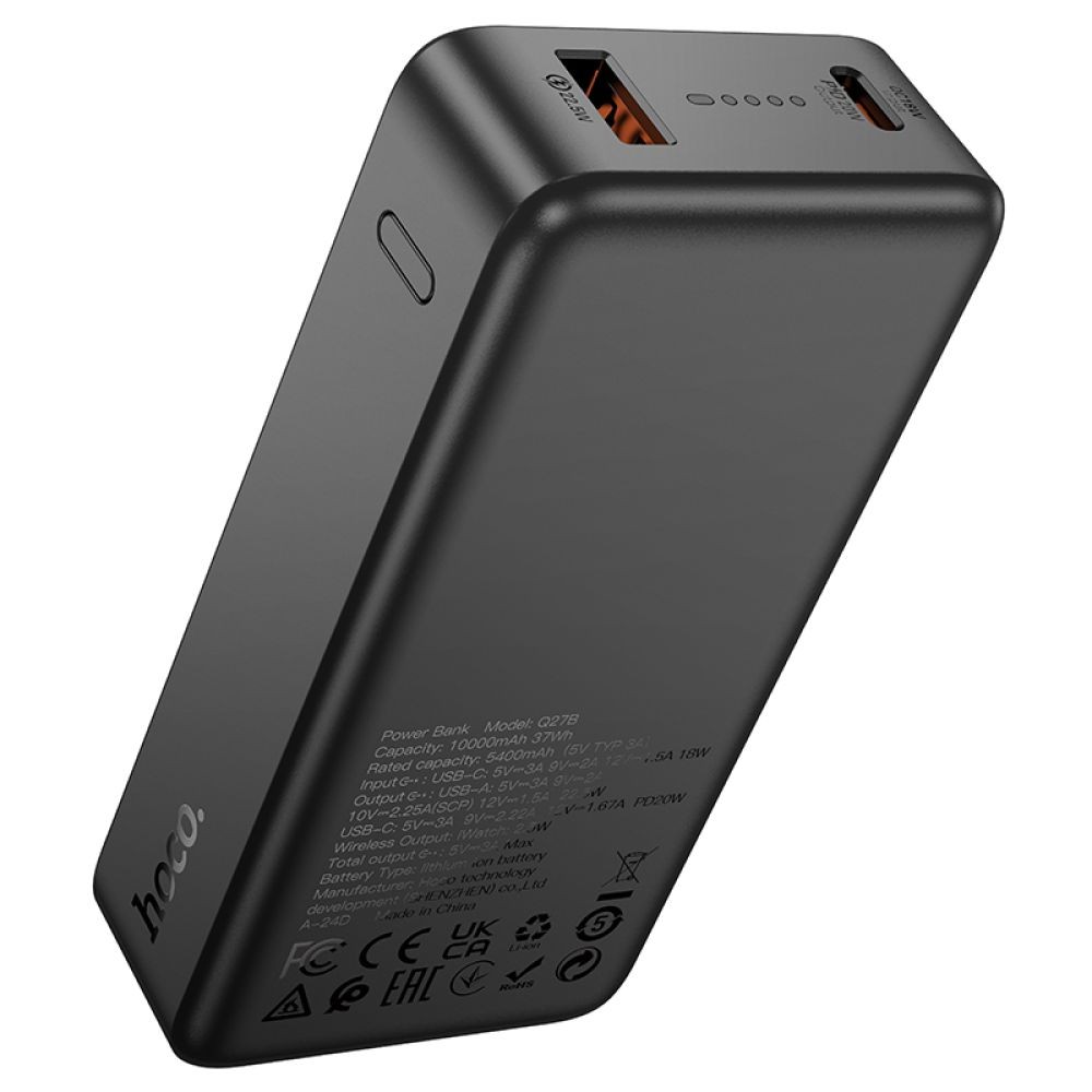 Power Bank Hoco Q27 Jewel 33W 10000mAh (Титанове золото)-3