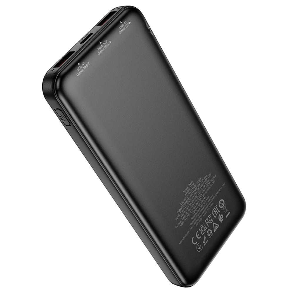 Power Bank Hoco J136 Sirui 10000mAh 22.5W+PD20W (2USB/Micro/Type-C) (Чорний)-2