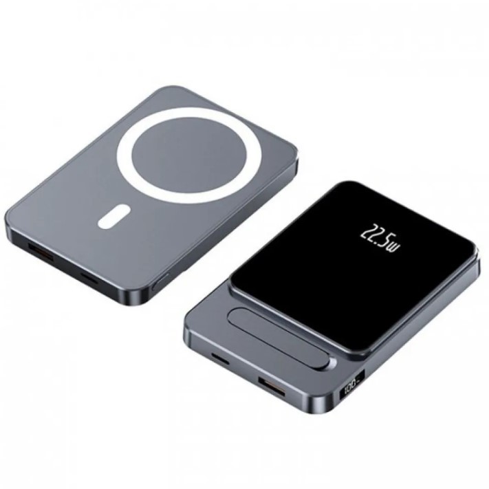 Павербанк A77 MagSafe 22,5W 10 000 mAh сірий-0