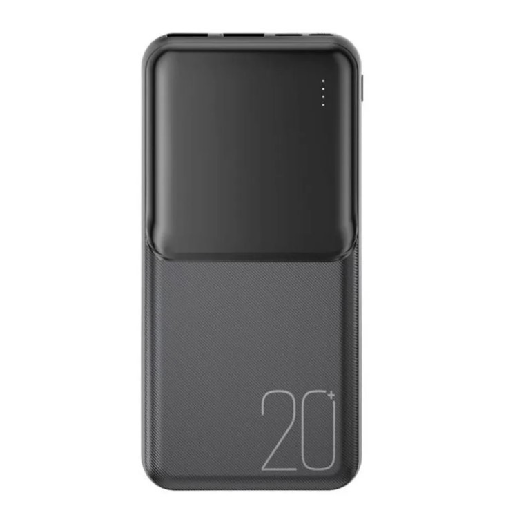 Павербанк XO PR252 Lighted Mobile Power 20 000 mAh Чорний-1