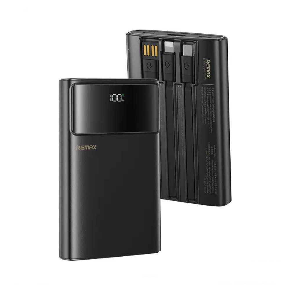 Power Bank Remax FC-03 10000mAh 20W+22.5W Type-C / Lightning (Чорний)-1