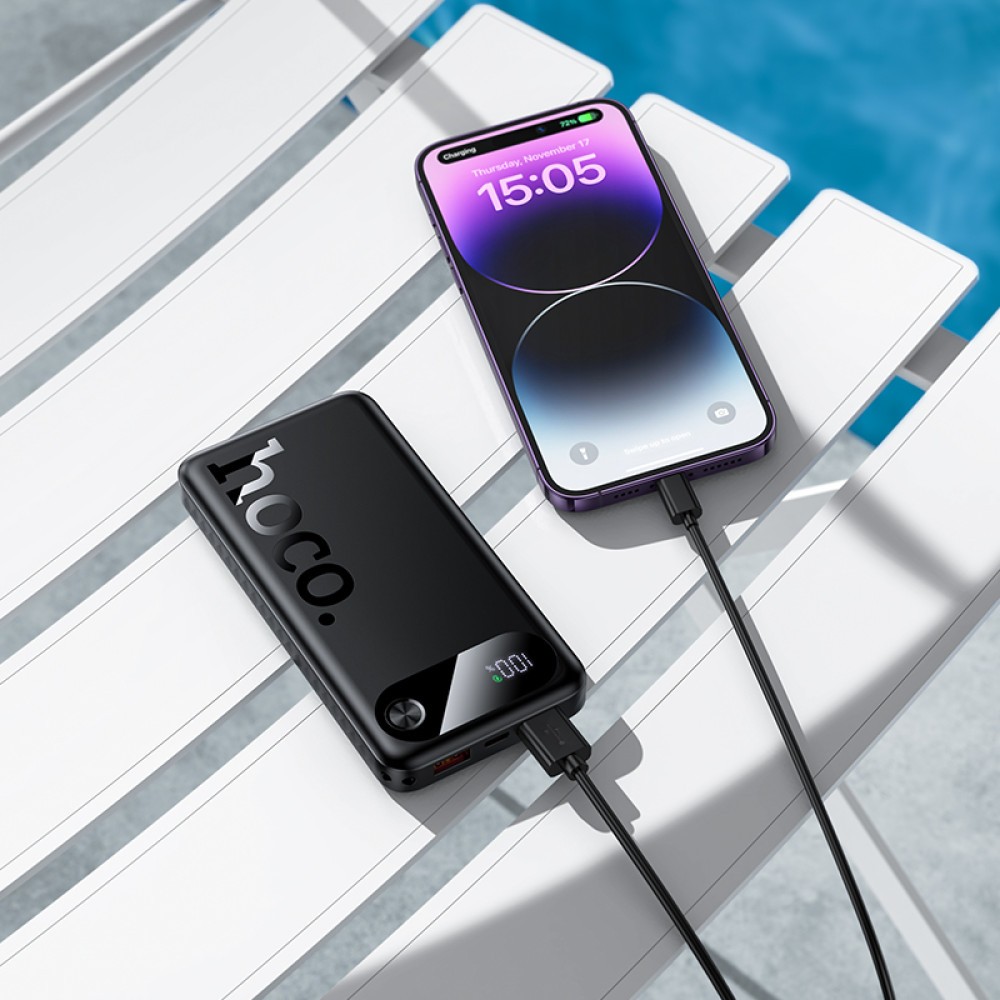 Power Bank Hoco J154 Victorious 10000mAh 22.5W+PD20W (1A1C) (Чорний)-3