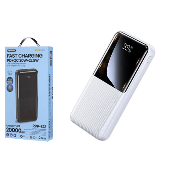 Power Bank REMAX RPP-623 (20000 mAh) QC+PD (20W+22.5W) (White)-0