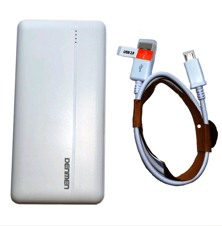 Power Bank Denmen DP08 10000mAh PD+QC3.0 Швидка зарядка (Чорний)-1