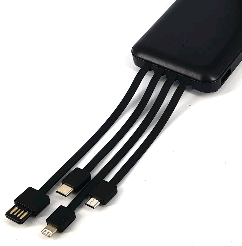 Power bank WUW U41 10000mAh 4 Output+Holder (Чорний)-2