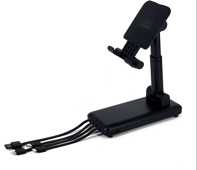 Power bank WUW U41 10000mAh 4 Output+Holder (Чорний)-3