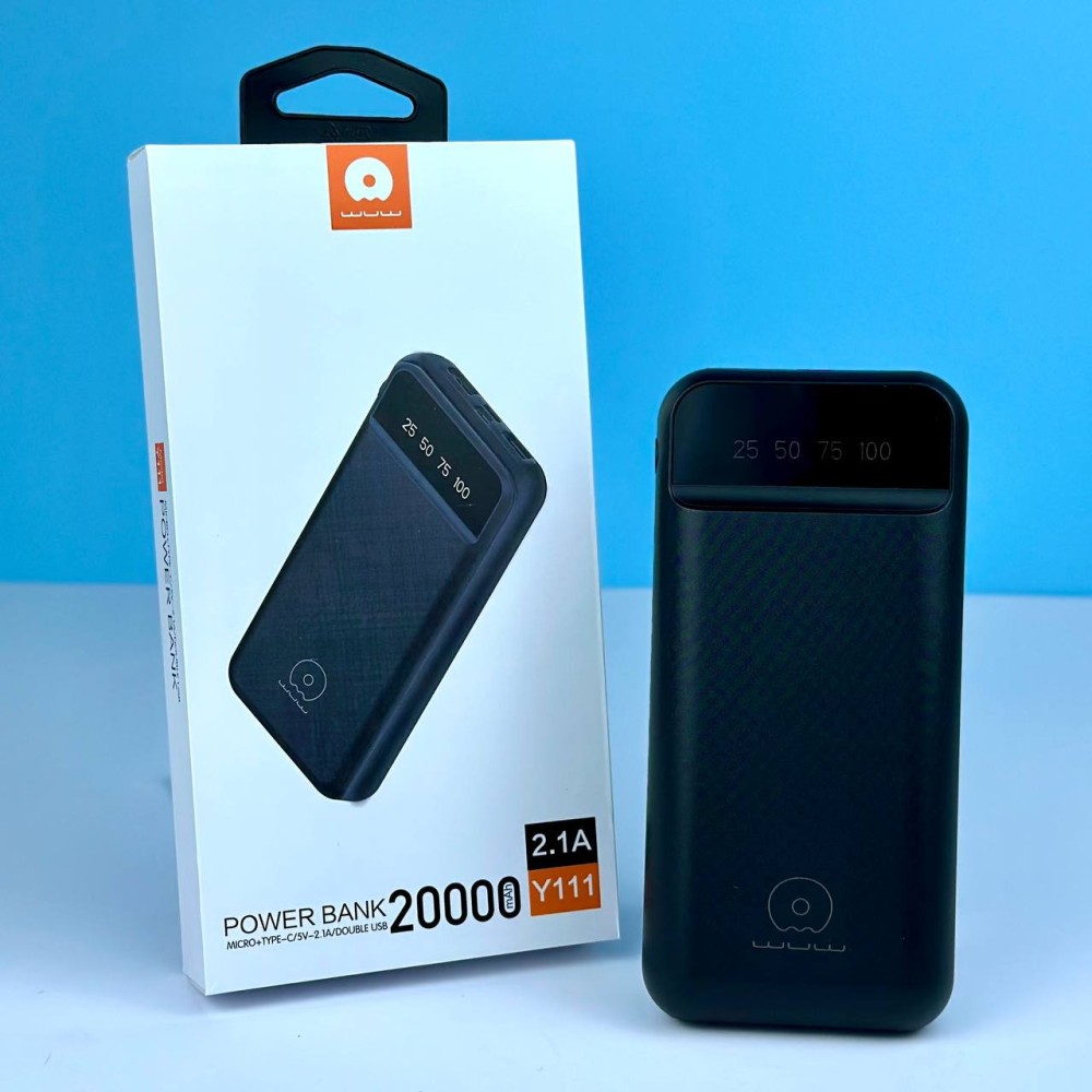 Power bank WUW Y111 20000mAh (Чорний)-0