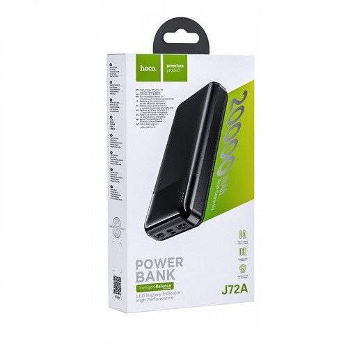 Power Bank HOCO J72A  20000 mAh (Чорний)-0