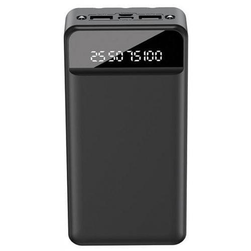Power Bank XO PR164 with Flashlight 2USB+Type-C 30000mAh Black-1