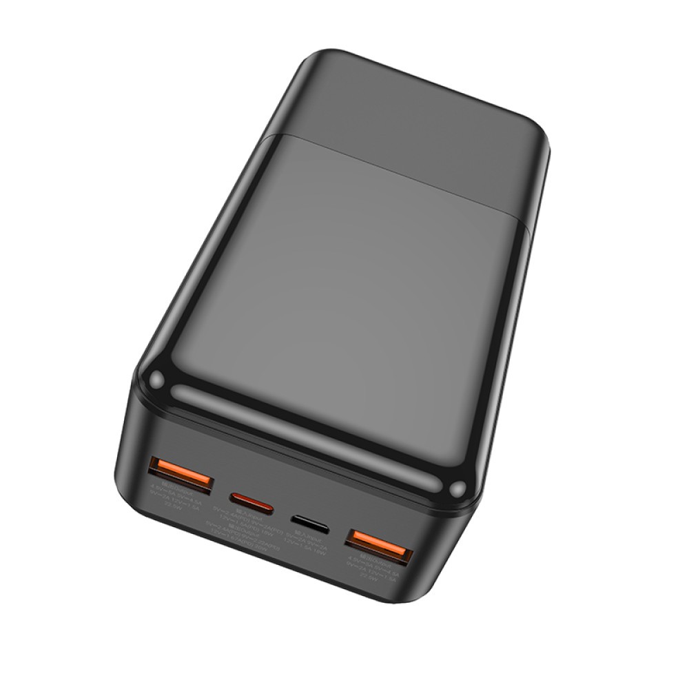 Power Bank Hoco J108B Universe 30000mAh 22.5W (2USB+Type-C+Micro) (Чорний)-2