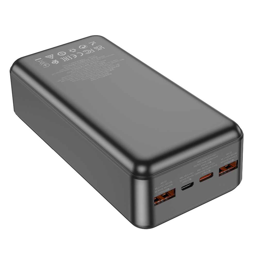 Power Bank Hoco J108B Universe 30000mAh 22.5W (2USB+Type-C+Micro) (Чорний)-3