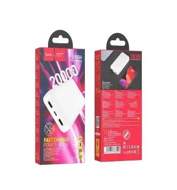 Power Bank Hoco J100A High-ranking power bank 20.000 mAh White-0
