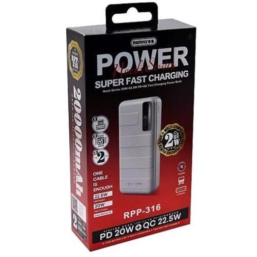 Power Bank Remax RPP-316 20W+22.5W 20000 mAh (Blue)-0