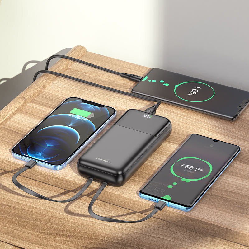 Power bank BOROFONE BJ22A 22.5W+PD20W 20000mAh чорна-3
