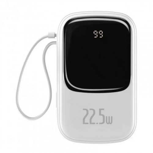 Power Bank Baseus Qpow Pro Digital Display Fast Charge Power Bank 20000mAh 22.5W White-0