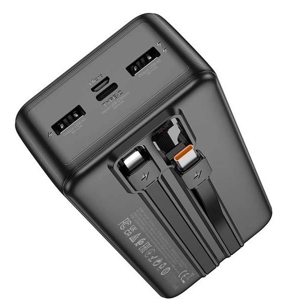 Power Bank Hoco  J118B Speed energy with cable 30 000 mAh Black-1