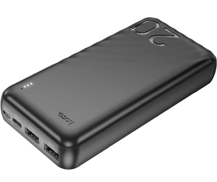 Power Bank Hoco J123A Element 20000mAh (74Wh) (Чорний)-2