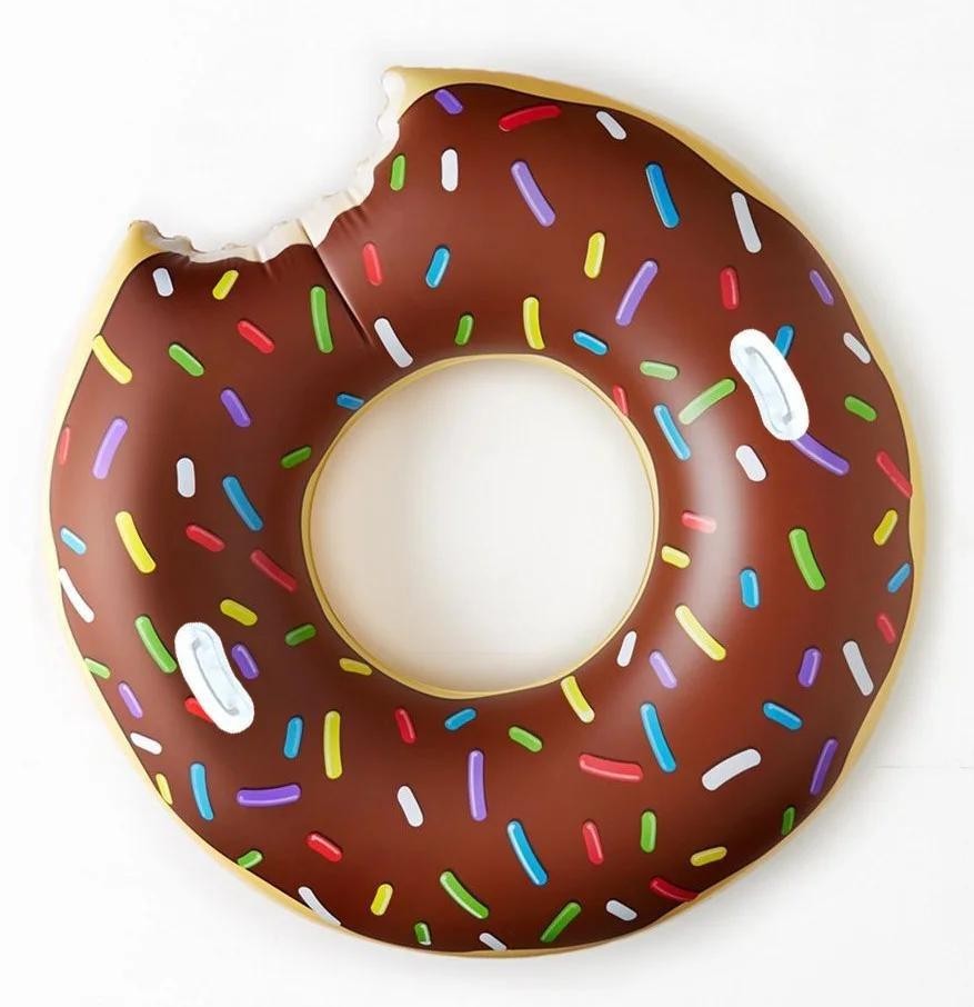 Надувний круг "Water Fun" пончик з ручками кричневий (діаметр 120)-0