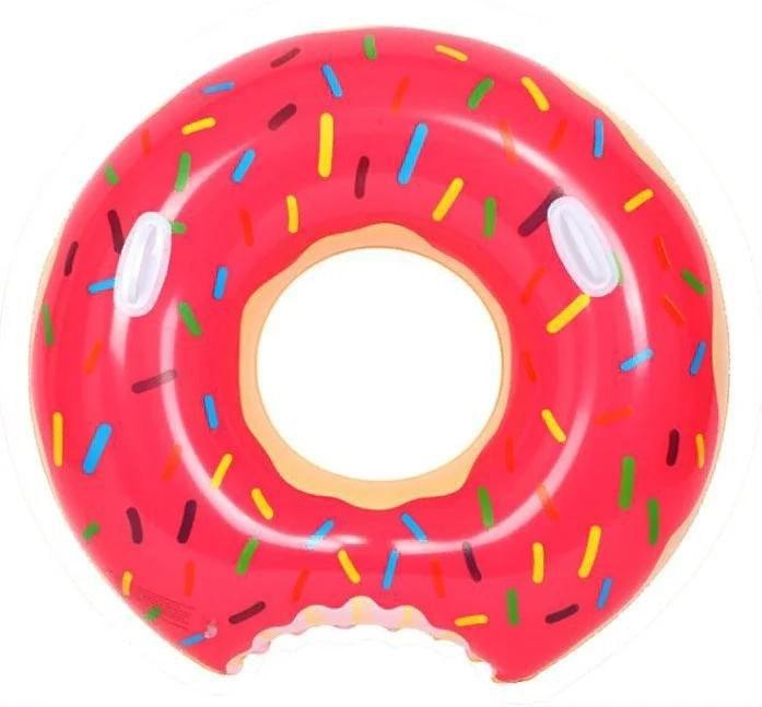 Надувний круг "Water Fun" пончик з ручками рожевий (діаметр 120)-0