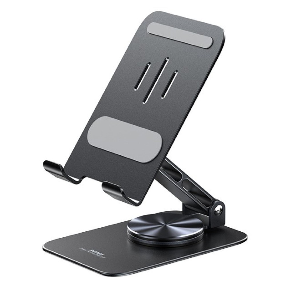 Настільна підставка Remax RM-C38 Precision Alloy Rotary (Темно-сірий)-1