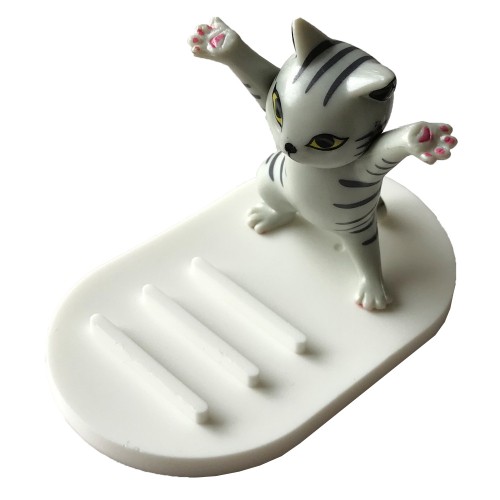 Підставка STAND TOYS Кіт кольоровий (біла)-0