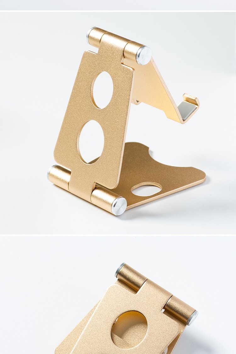Підставка для телефону Phone Bracket Adjustable Stand Metal (Золота)-0