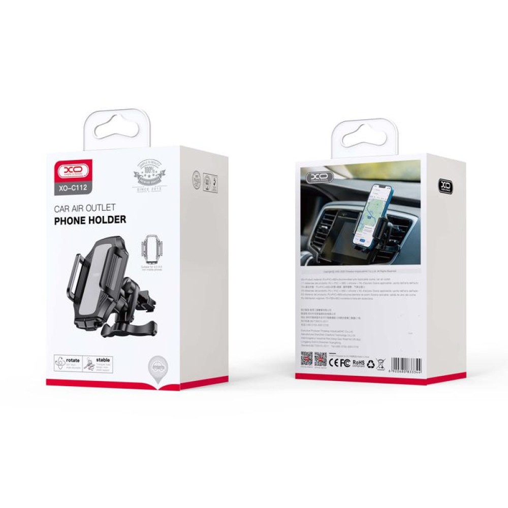 Holder XO C112 Car Air Vent (Чорний)-0