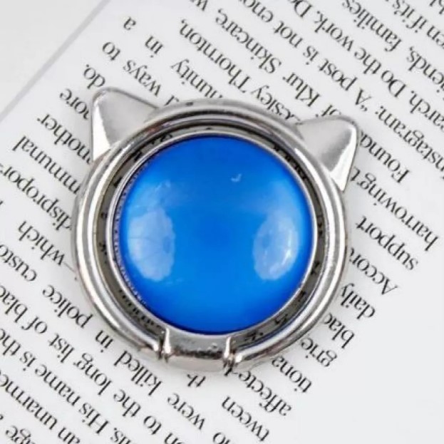 Кільце-тримач CAT EAR  (Blue-Silver)-0