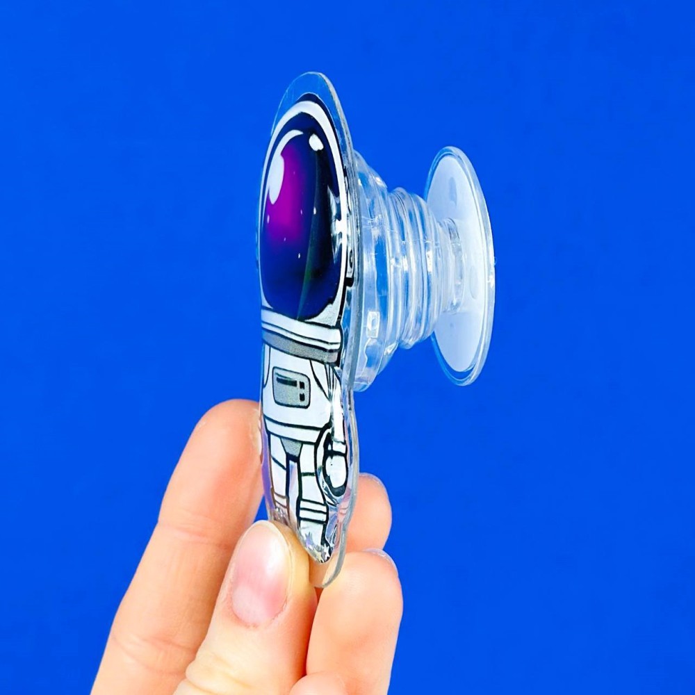 PopSocket 3D Космонавт (Рідкі блискітки)-1