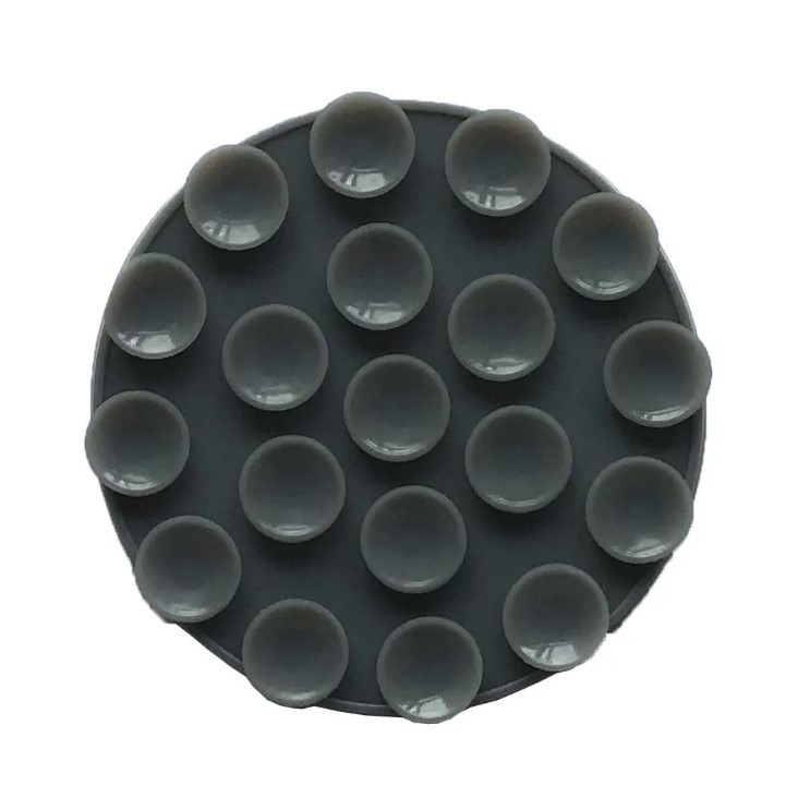 Силіконова тримач-присоска двостороння для телефону Double Side Silicone Round (Сірий)-0