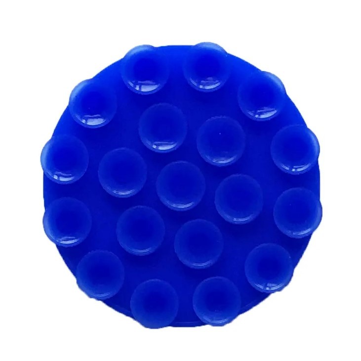 Силіконова тримач-присоска двостороння для телефону Double Side Silicone Round (Електрік)-0