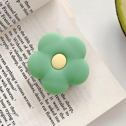 Попсокет Cartoon Квітка зелена-0