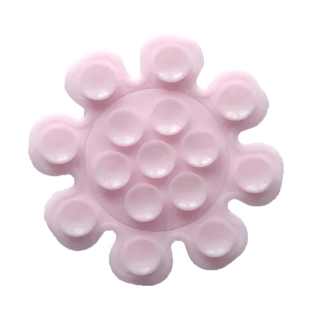 Тримач-присоска для мобільного телефону Double Side Silicone FLOWER (Ніжно рожева)-0