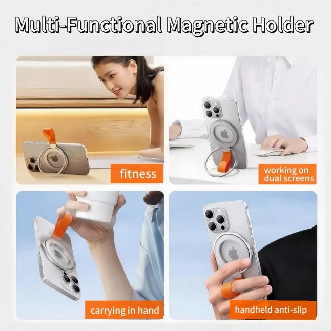 Підставка для телефону Ring With Magsafe Cord (Black)-1