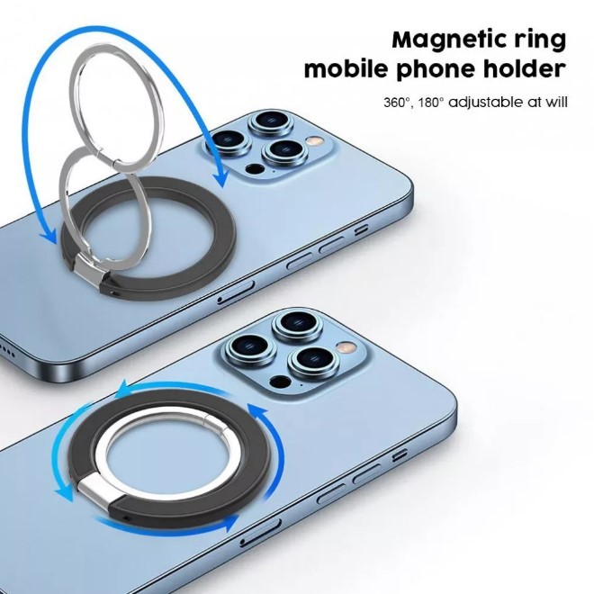 Підставка для телефону Ring With Magsafe Metal Black-1