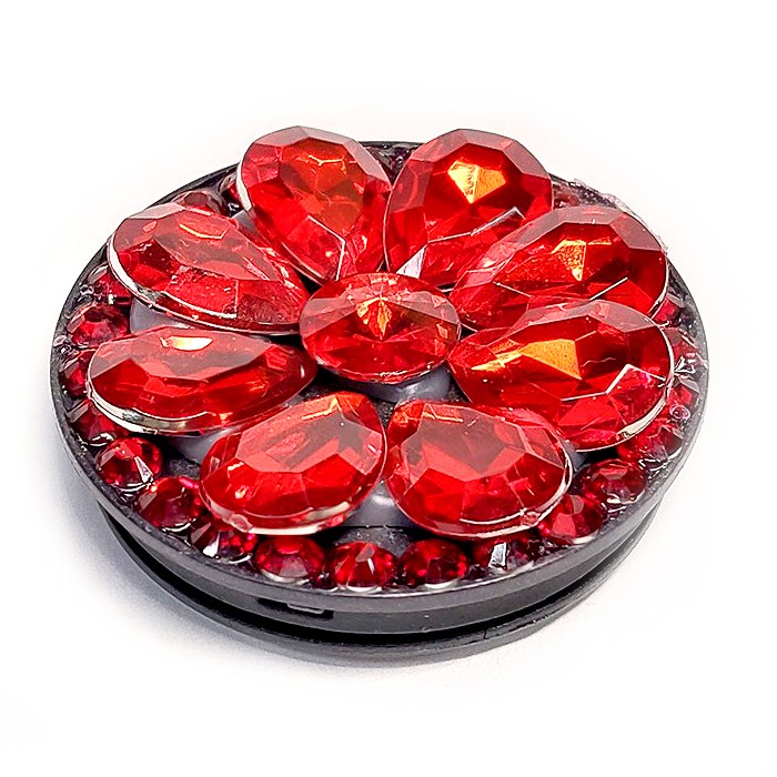 Popsocket Стрази (червоний)-1