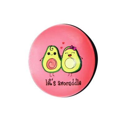 Попсокет Pictures glass New avocado family-0