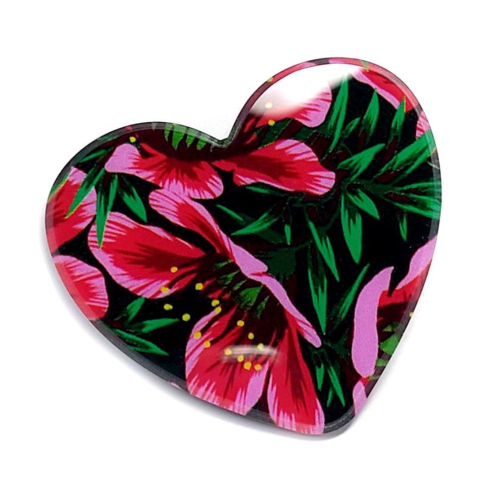 Popsocket heart (Квіти на темному фоні)-0