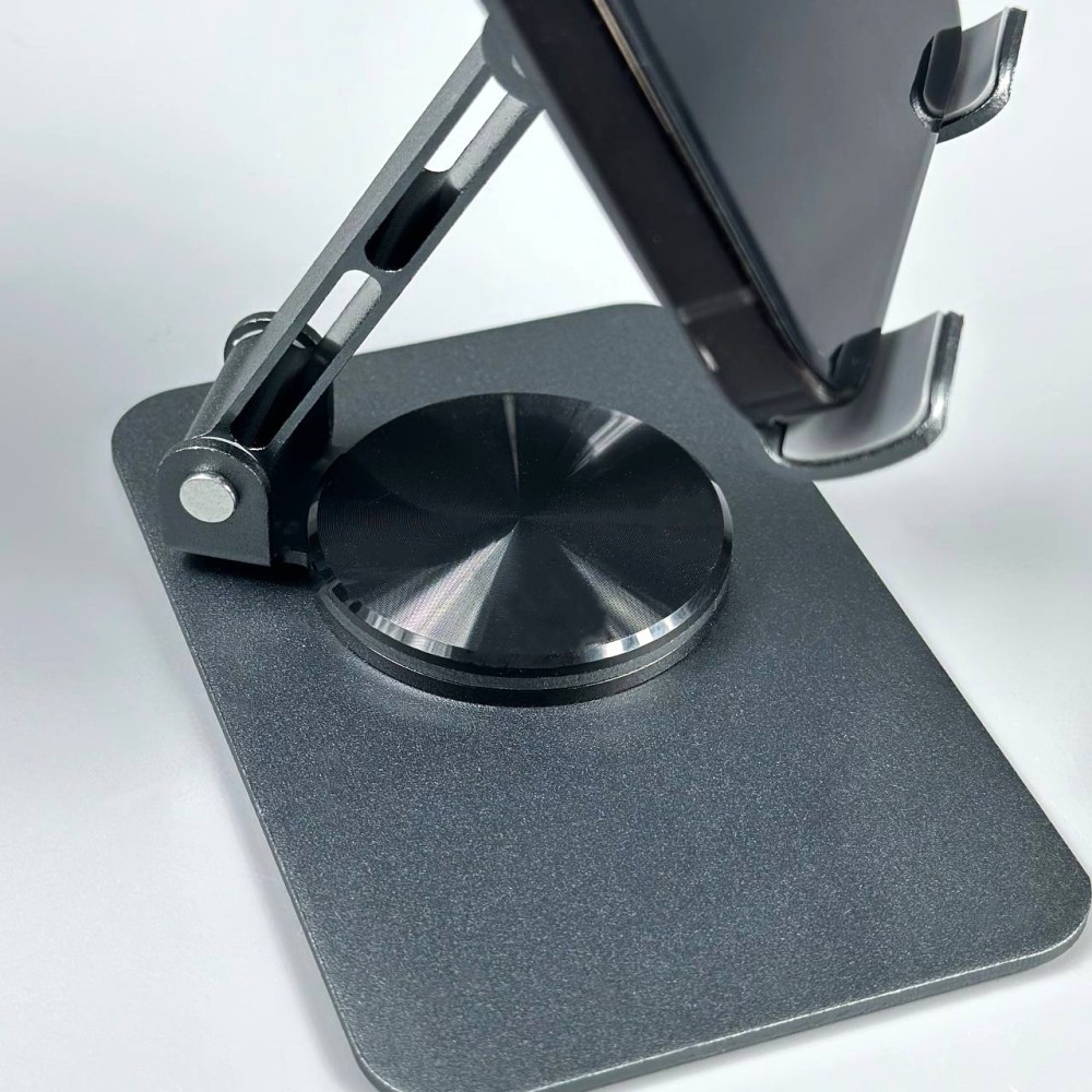 Настільна підставка для телефону K18 Metal (360° Rotation) (Темно-сірий)-3